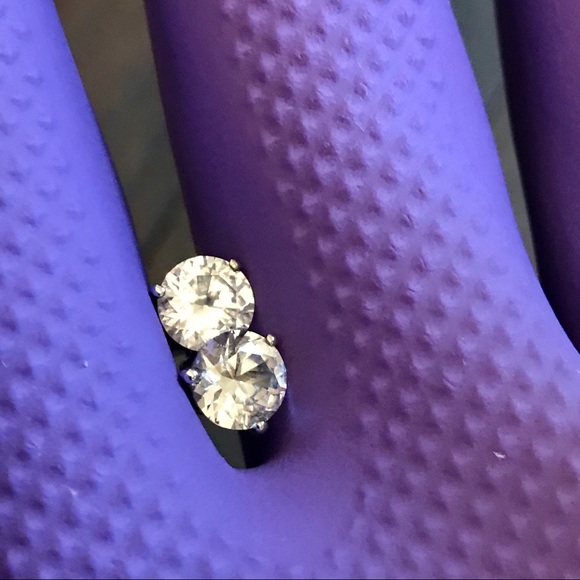 Jewelry - 2 Carat Cubic Zirconia Studs in Sterling Silver